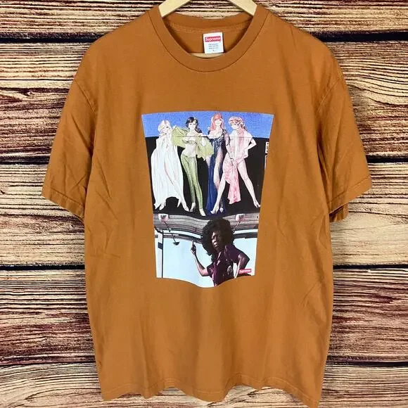 2019 Supreme American Picture Burnt Orange T-shirt